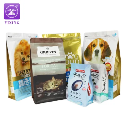 Custom Mylar Flat Bottom Stand up Zipper Pouch Dog Cat Litter Pet Food <a href='/plastic-packaging/'>Plastic Packaging</a> Bag