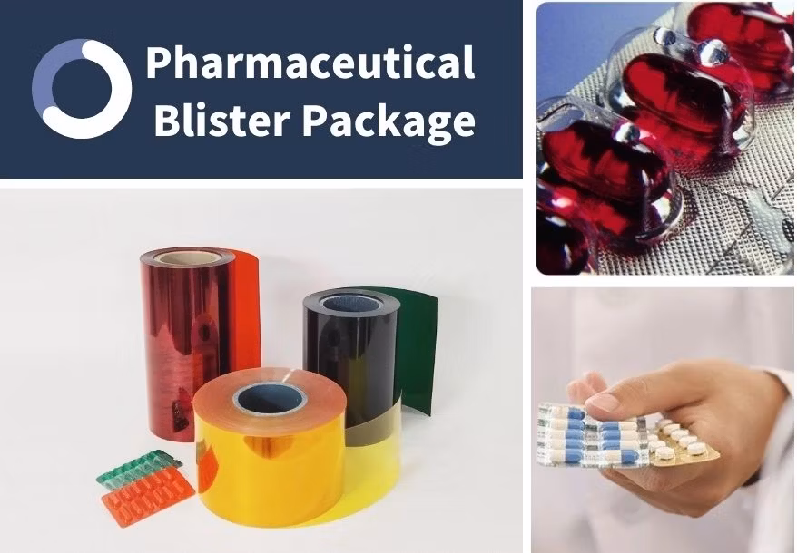 Excellent Material Newest Price Wholesale Medical Grade Rigid PVC Blister Packaging Film Roll for PVC Sheet Capsule Type Blister Packing