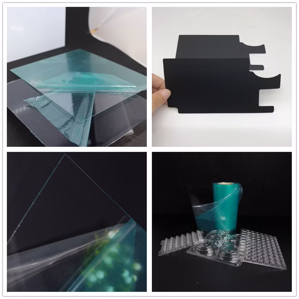 Clear Film Roll Black Color PC/Pet/PP/PS/PLA/PVC Film Sheet Rolls Polycarbonate Supplier for Carrier Tape Blister/Electronics Product Packaging