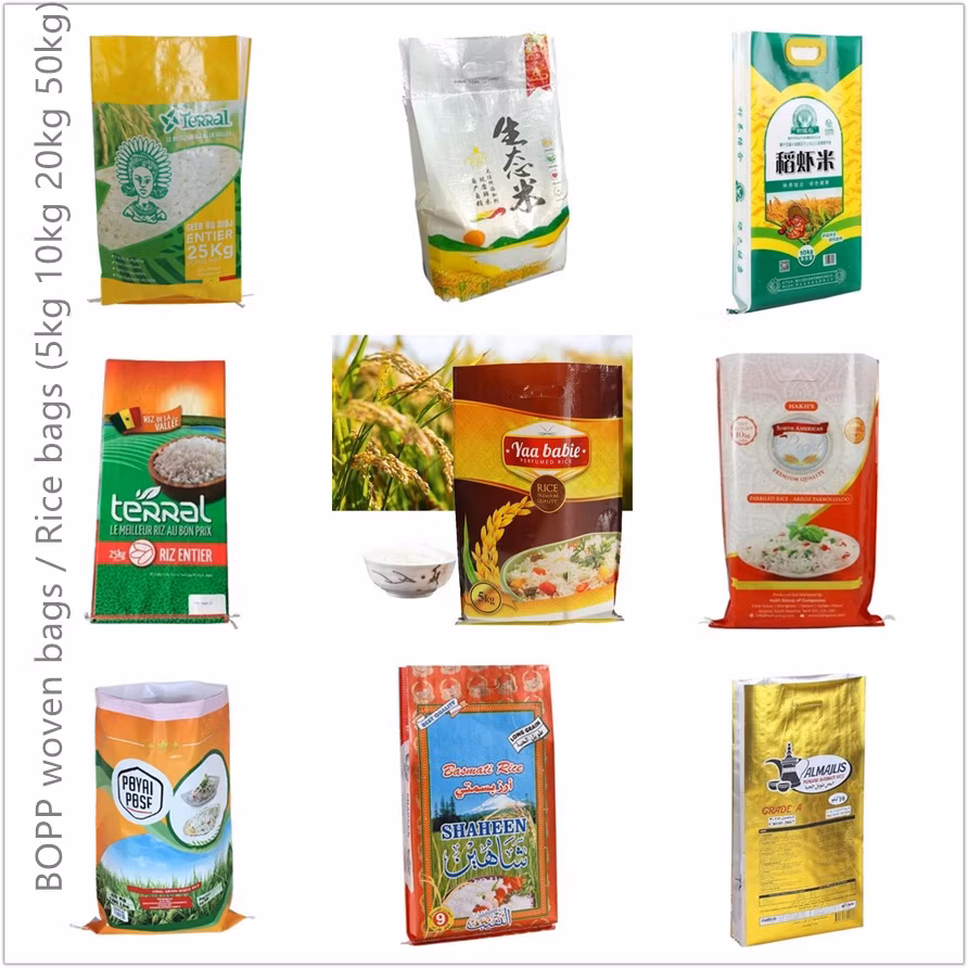 All Purpose Woven Bags Customise Multi Usage PP Packaging Sack Color Printing for Rice, Flour, Feed, Cement, Chemical, Fertilizer