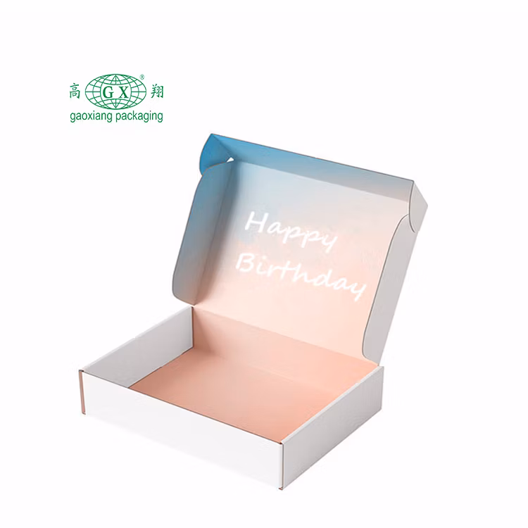 Zhejiang Factory Custom Made Colored Printed Carton Corrugated Shipping Box with Logo