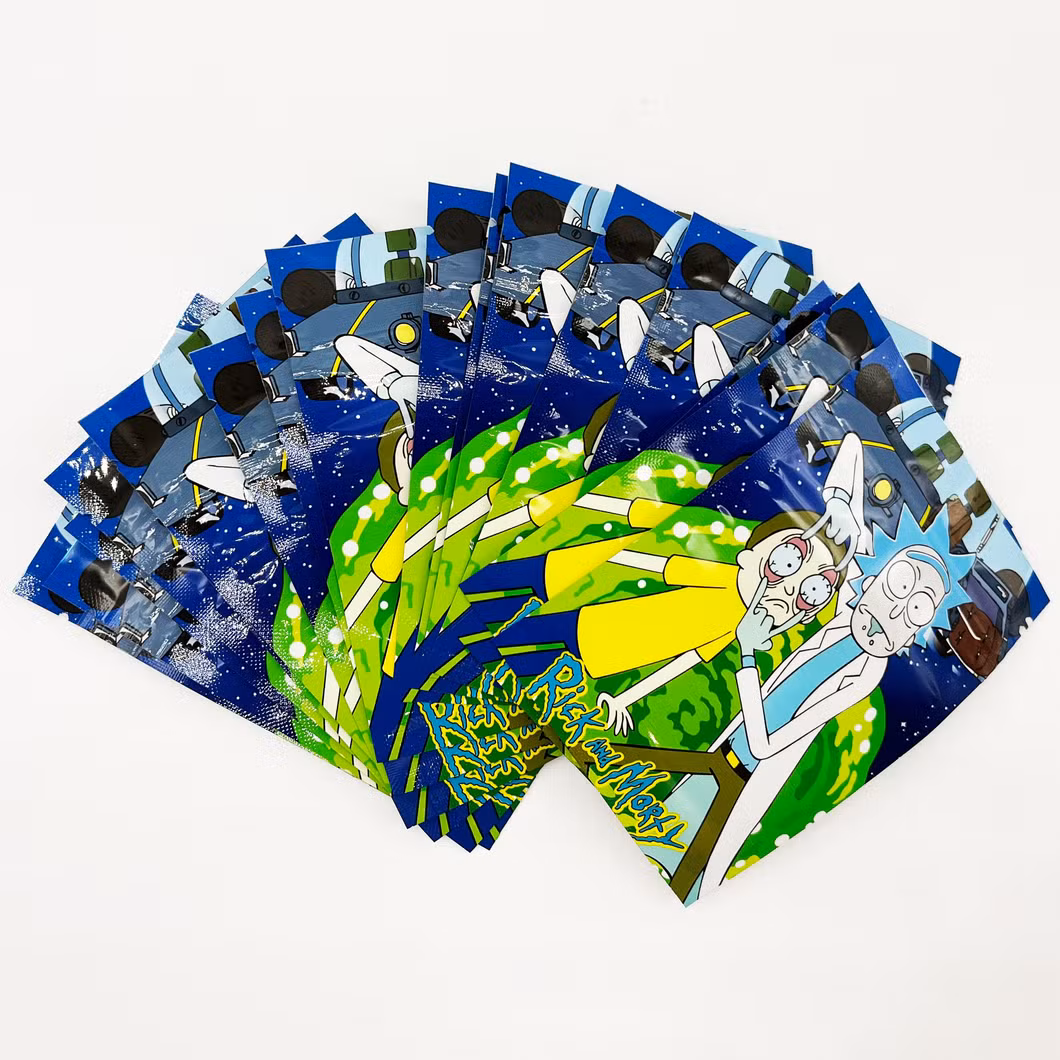 Custom Resealable Packaging Print Pouch Smell Proof Zip Lock Packaging Bag