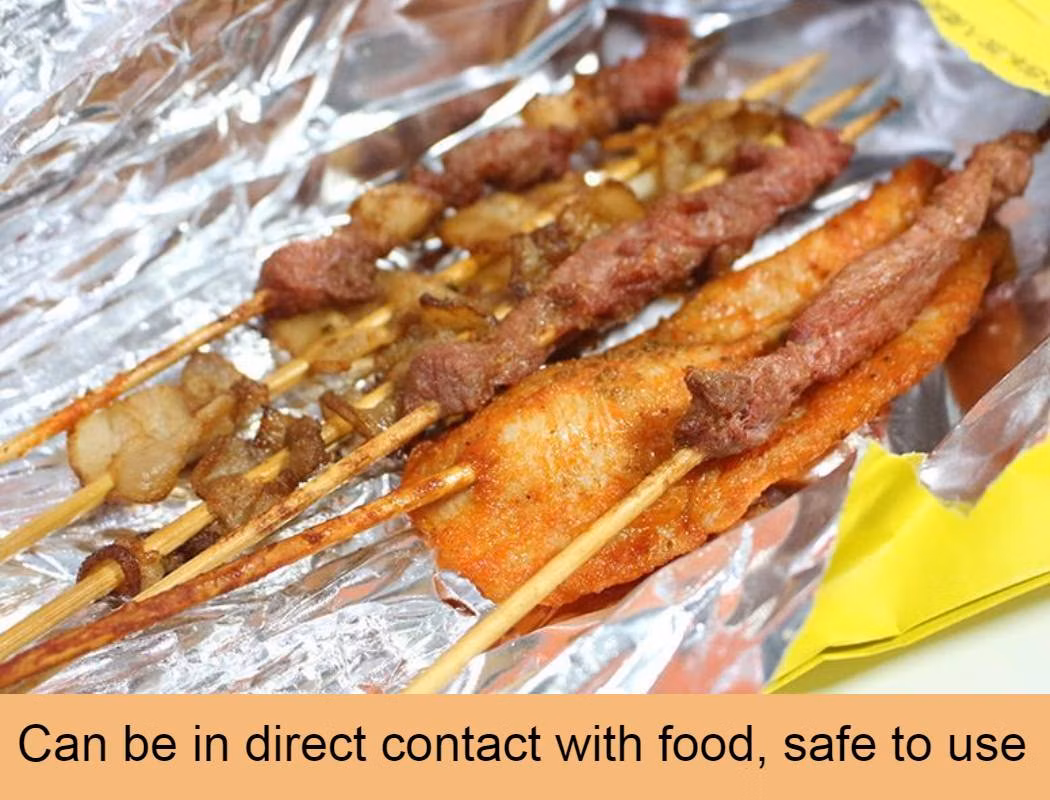 Custom Printed Aluminum Foil Lined Paper Bag for Burger Kebab Hot Dog