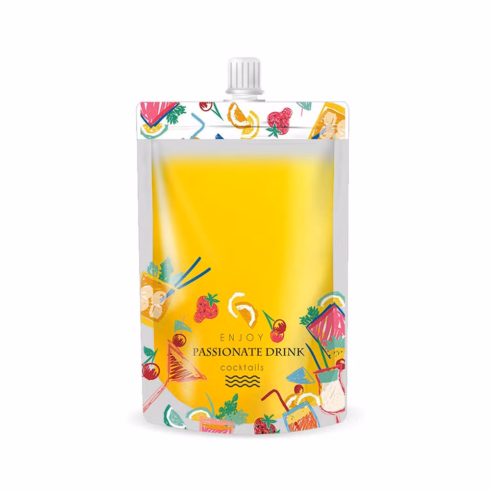 Factory Direct Custom Printing 200ml 500ml 1L 2L 3L Packaging Stand up Spout Pouch with Handle