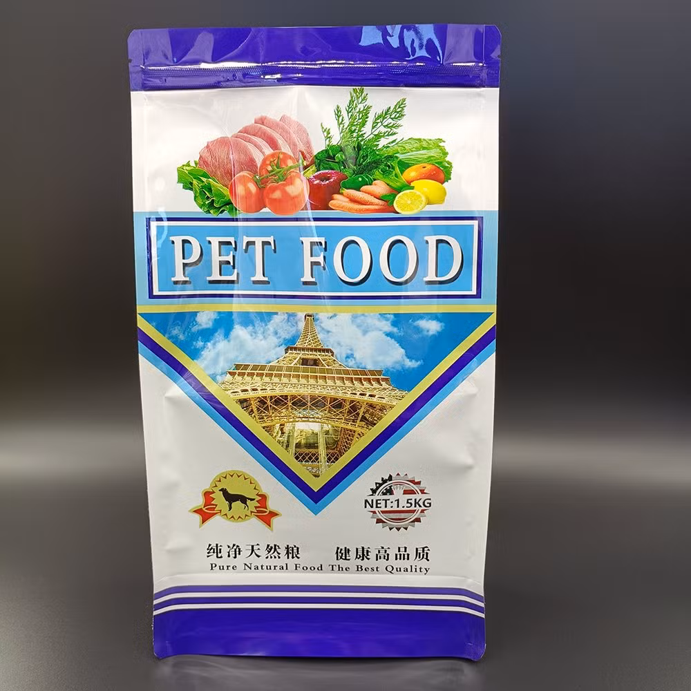 1kg 2kg 5kg 10kg Stand up Plastic Dog/Cat Pet Food Bag with Clear Window/ Stand up Animal Ziplock