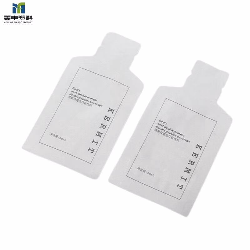 Flexible Plastic Packaging Special Shaped Plastic Bottle Shaped Bag