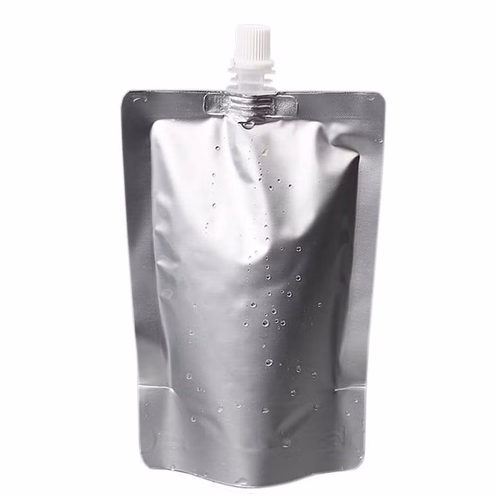 Chinese Factory Direct Aluminum Foil Plastic Beverage Beer Standing Packaging Bag with Resealable Spout Bag Hot Drink Cold Bag Food Jelly Packing