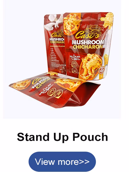 Custom Logo Printing Standing Zip Lock Kraft Blank Chips Snack Paper Bag