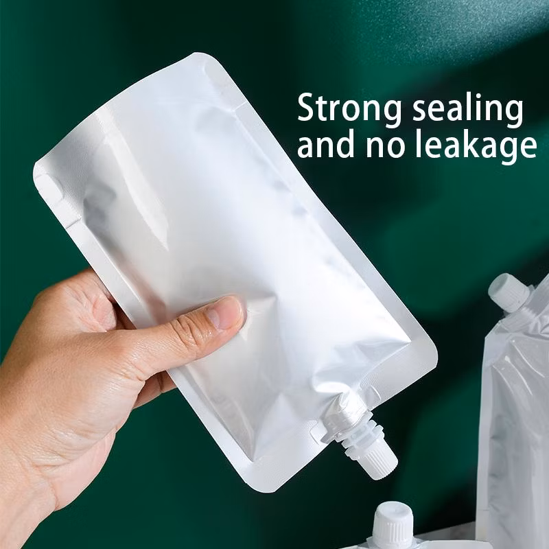 Chinese Factory Direct Aluminum Foil Plastic Beverage Beer Standing Packaging Bag with Resealable Spout Bag Hot Drink Cold Bag Food Jelly Packing
