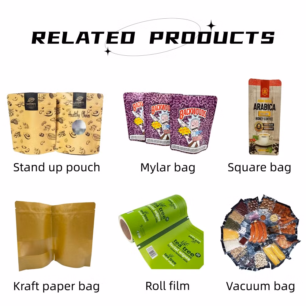 Custom Resealable Packaging Print Pouch Smell Proof Zip Lock Packaging Bag