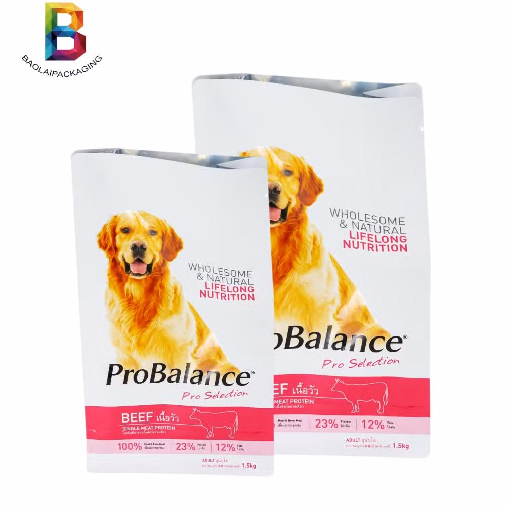 1kg 2kg 5kg 10kg Stand up Plastic Dog/Cat Pet Food Bag with Clear Window/ Stand up Animal Ziplock
