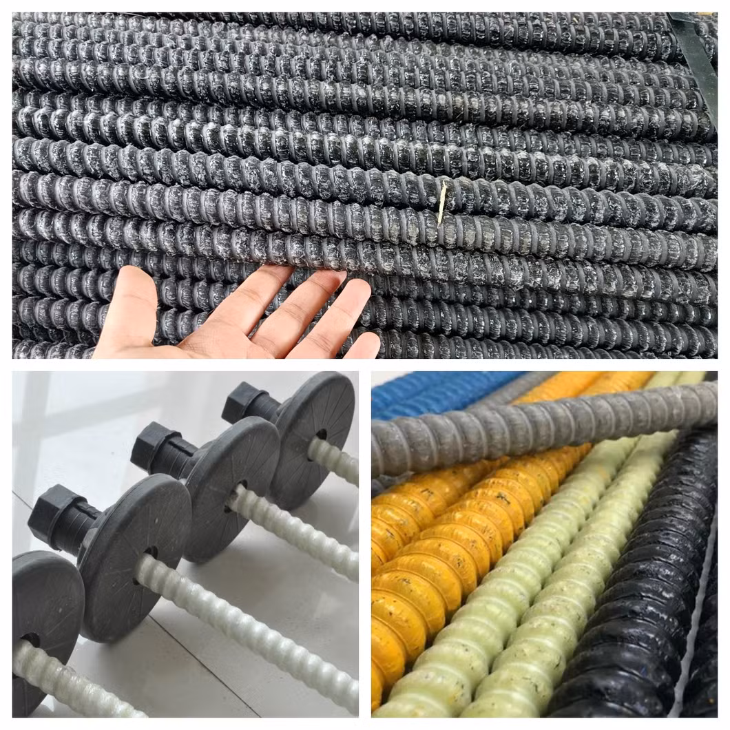Pultrusion FRP Rod Fiberglass Reinforced Polymer Construction Rebar, Gfrp Fiberglass Rebar Anchor Bolts