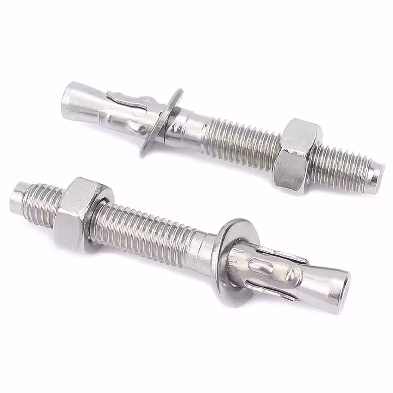 Heavy Duty Stainless Steel Expansion Ground Anchor with Zinc Coating Wedge Anchor Bolt for Concrete