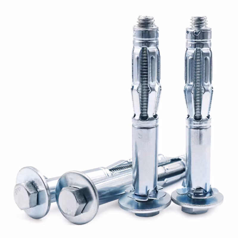 Galvanized Hex Expansion Screw Anchor Hexagon Sleeve Type Floor Expansion Bolt for Casing Stair Railing