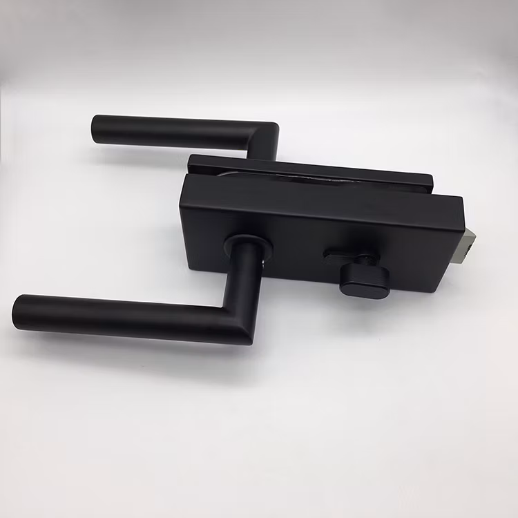 Commercial Gate Office Aluminum Stainless Steel Security Glass Door Lock