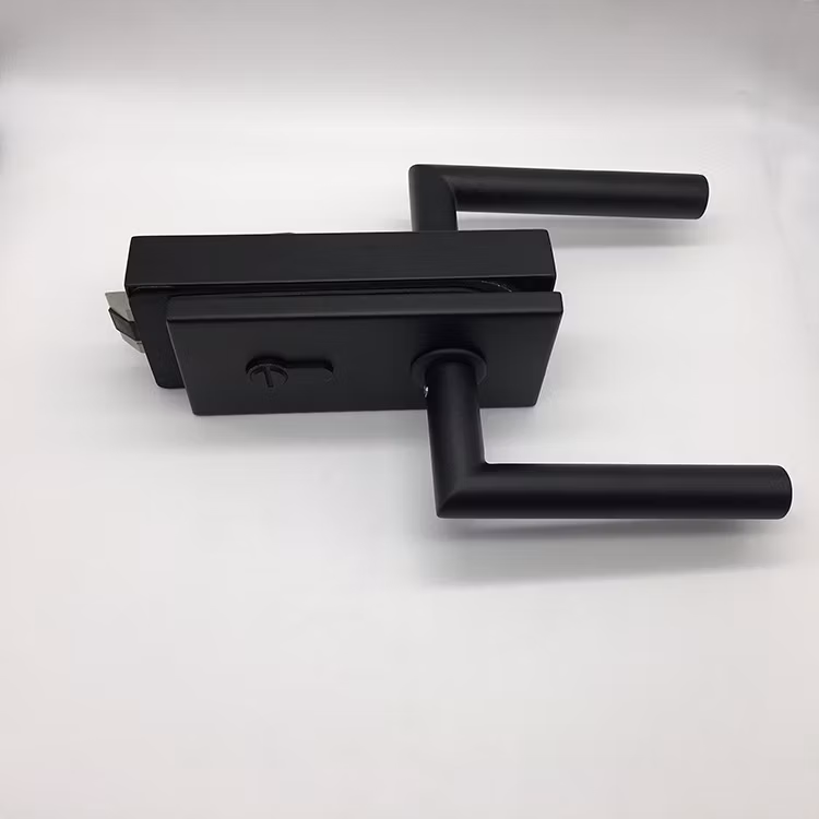 Commercial Gate Office Aluminum Stainless Steel Security Glass Door Lock