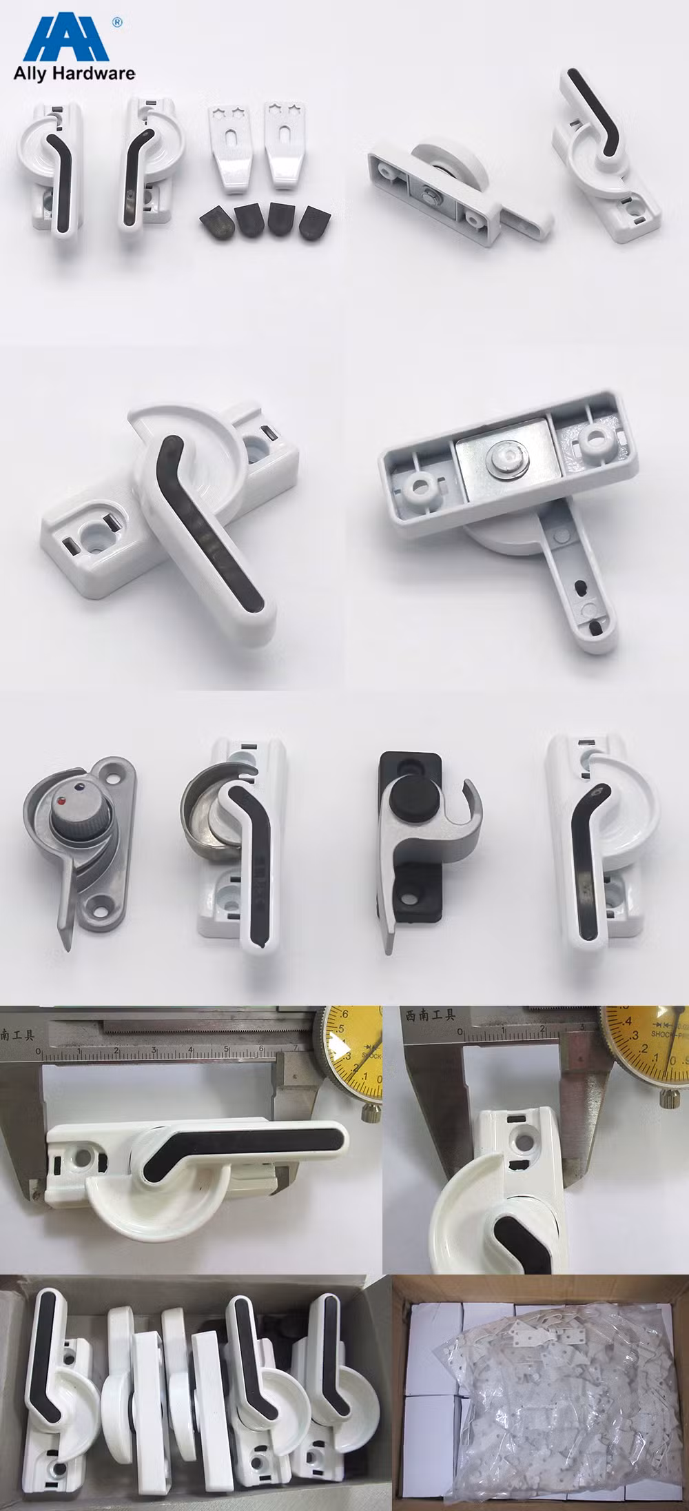 Low Price Safety White Aluminum Crescent Lock for Window