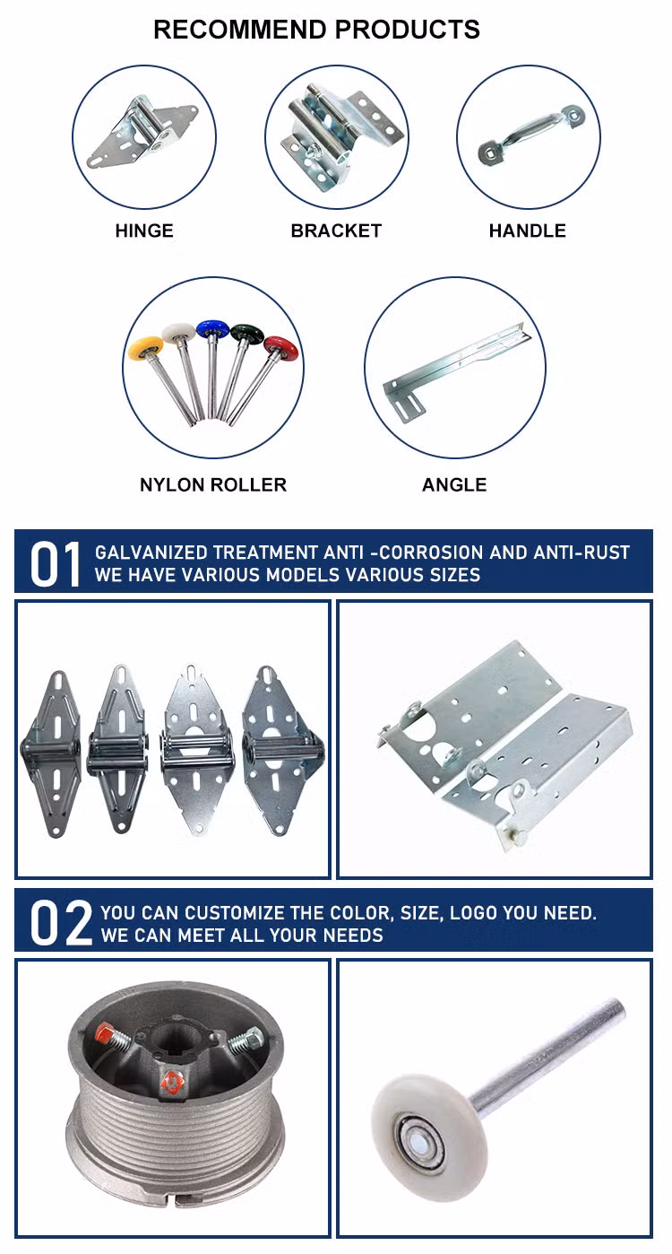 Commercial Overhead Garage Door Replacement Parts Garage Door Hardware ABS New Arrival High Quality Garage Door Hardware