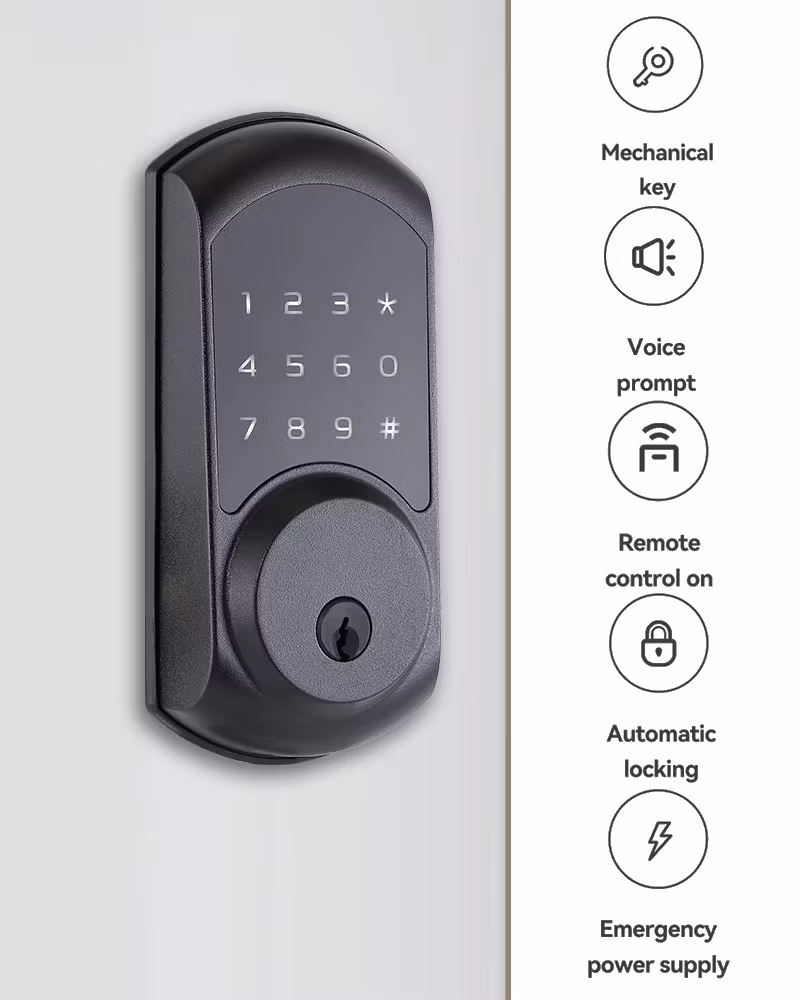 Automatic Digital Lock Indoor Apartment Lock Code Fingerprint Smart Lock Deadbolt