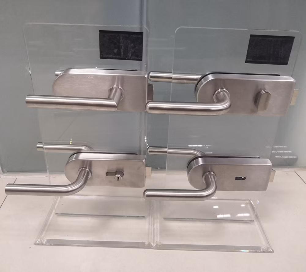 Commercial Gate Office Aluminum Stainless Steel Security Glass Door Lock