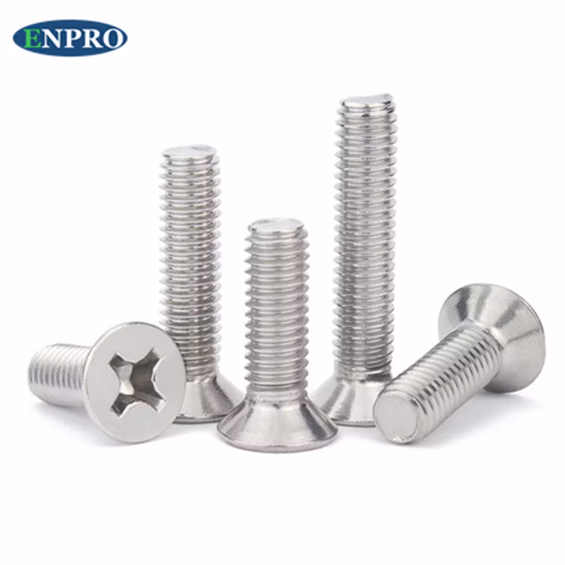 M2 M2.5 M3 M4 Phillips Flat Head Machine Screws DIN 965