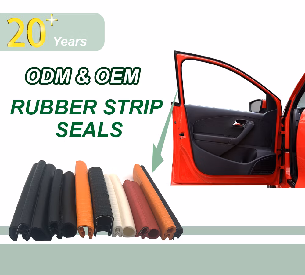 Window Edge Seal Strip Extruded Double Glazing Rubber Watertight Door Gasket