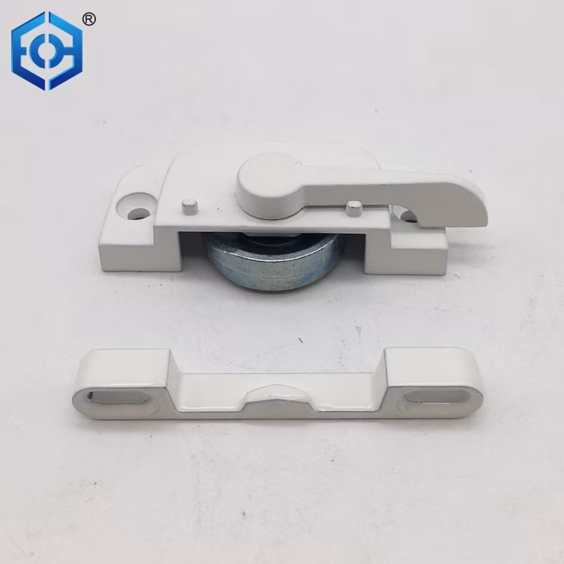 American Zinc Alloy Push-Pull Square Handle Crescent Sliding Door and Window Lock