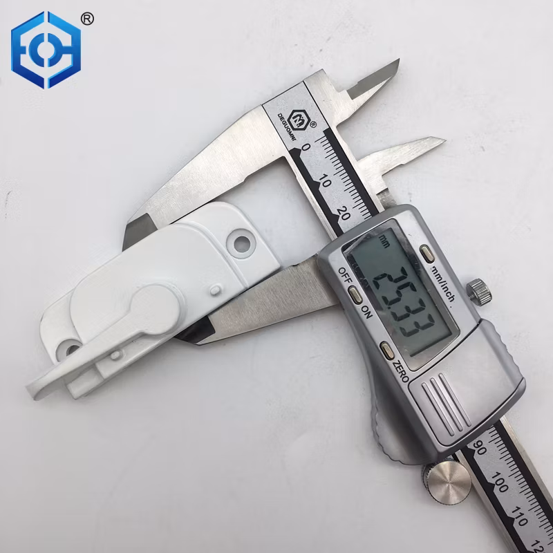 American Zinc Alloy Push-Pull Square Handle Crescent Sliding Door and Window Lock