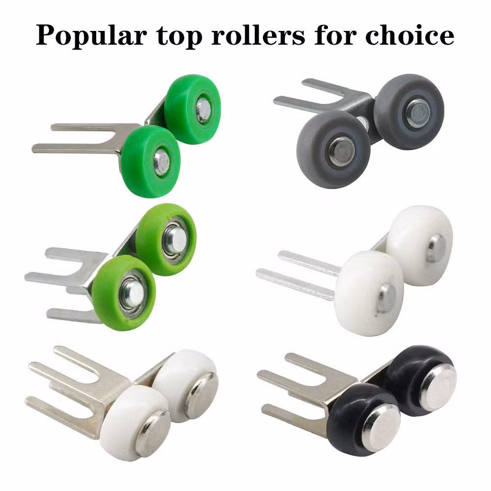 OEM ODM Door &amp; Window Hardware Fittings Plastic Nylon Pulley Sliding Wardrobe Roller with Bearings