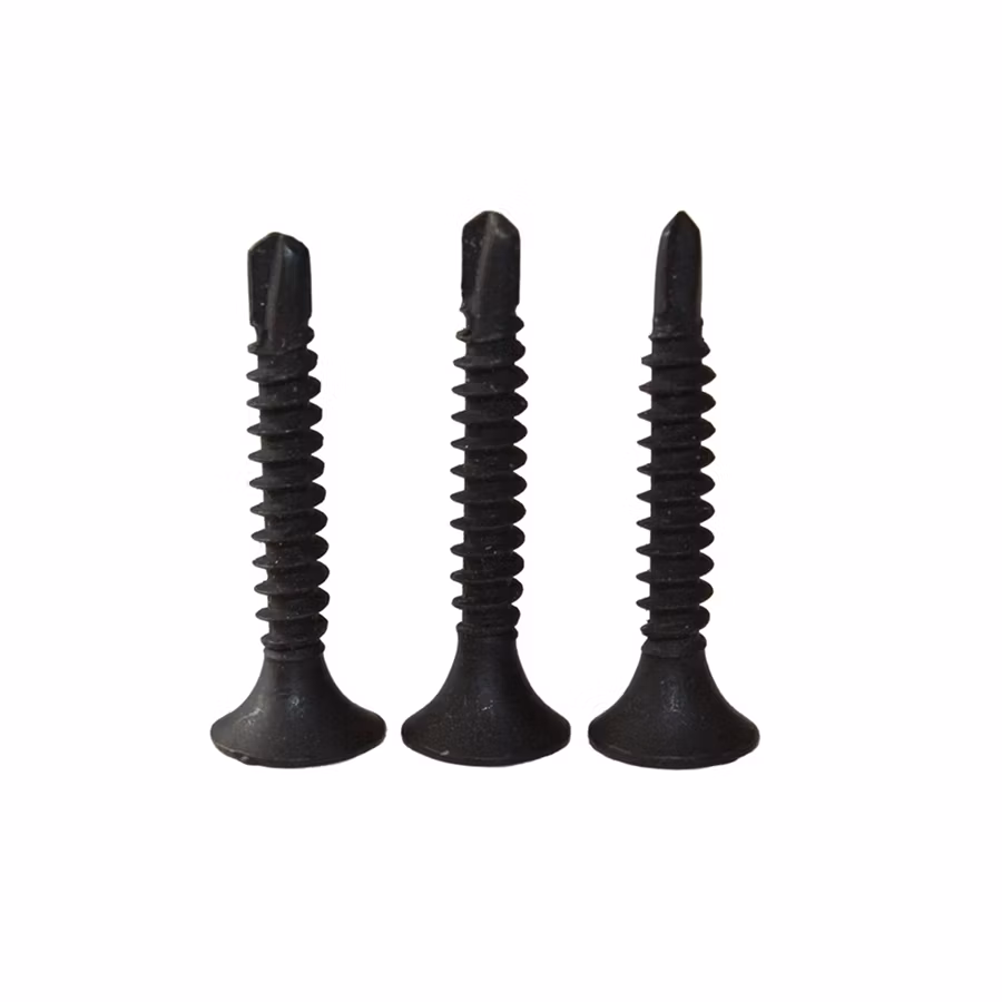 Screws for Window or Door Frames DIN7504 Metal Tornillo #7-19x3/4&quot; Phillips Recess Countersunk Head Zinc Plated Window Screw Self Drilling Steel Framing Screws