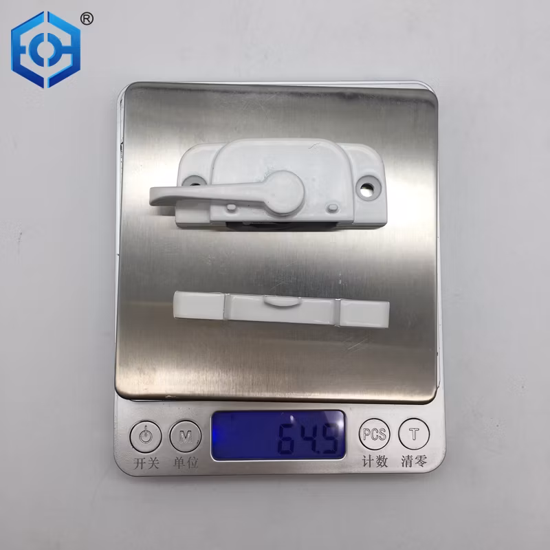 American Zinc Alloy Push-Pull Square Handle Crescent Sliding Door and Window Lock