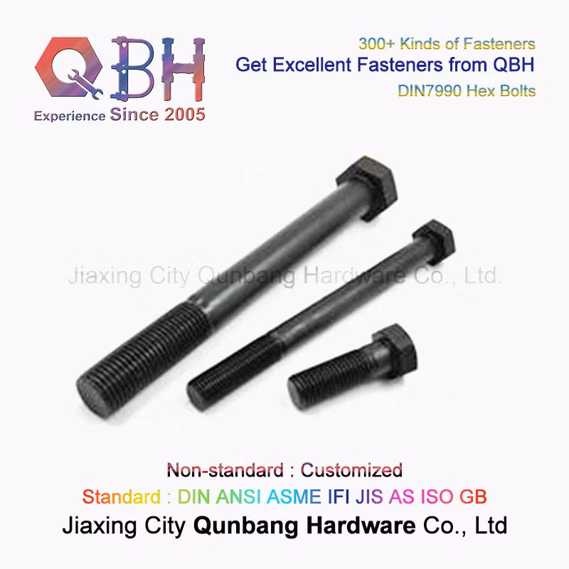 Qbh DIN 7990 Zp/Yzp/Bzp/Wzp/Bwzp/Wbzp/Plain/Black/HDG/PTFE/Nickle Plated DIN7990 Steel Structure Hex Bolt Construction Building Fixture Fixings