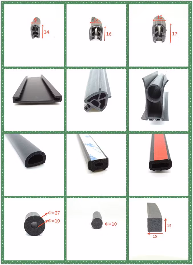 White PVC Profile Extrusion Garage Door Bottom Seal