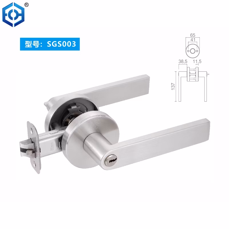 Universal Hardware Heavy Duty Commercial Entry Lever Cylindrical Chassis Door Lock