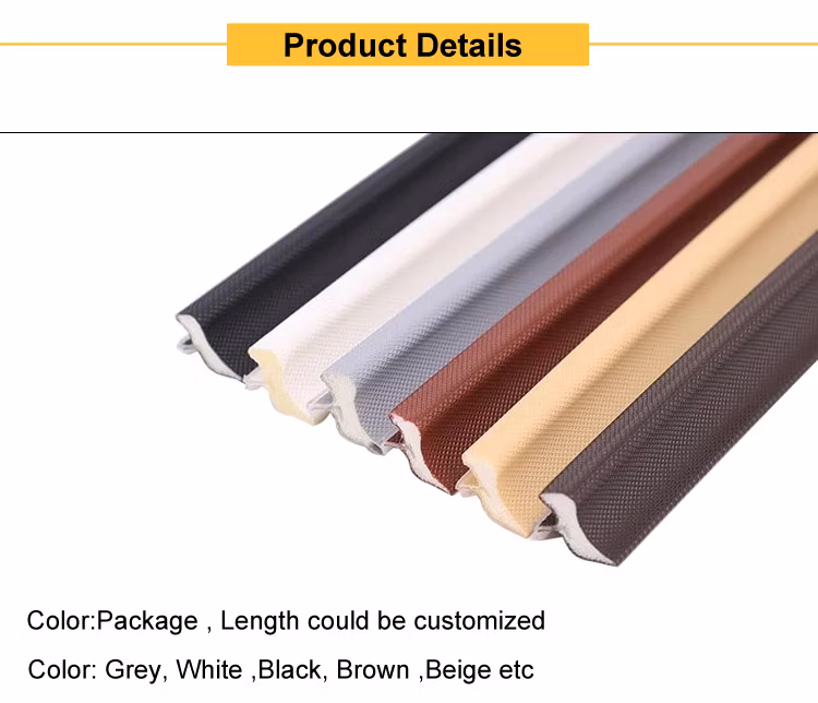 Custom Door Window Sealing Strips Coated Slot PU Foam Seals
