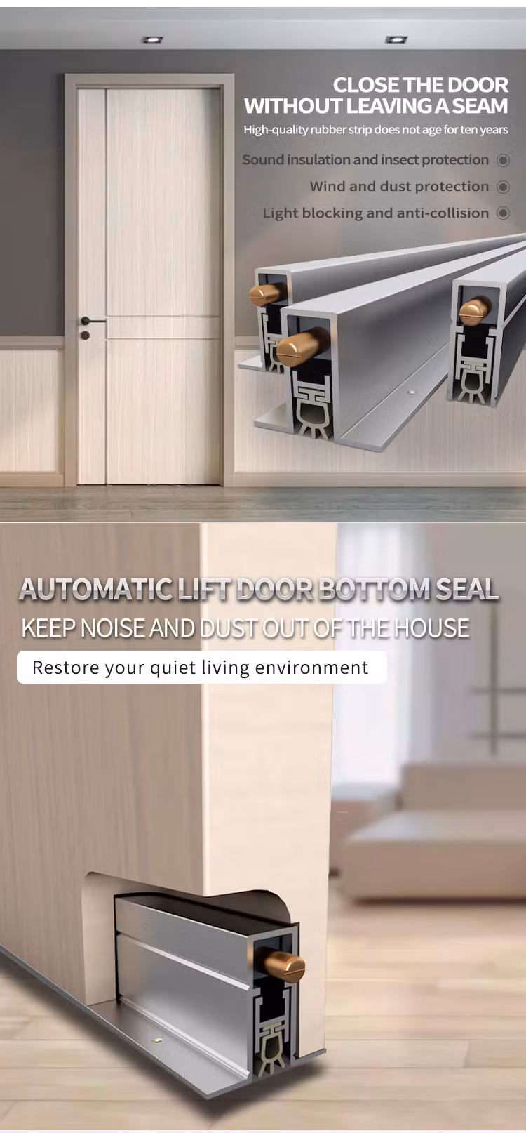 Tobs Door Seal Automatic Drop Down Garage Door Seals Bottom Rubber Rubber Seals Strips for Door