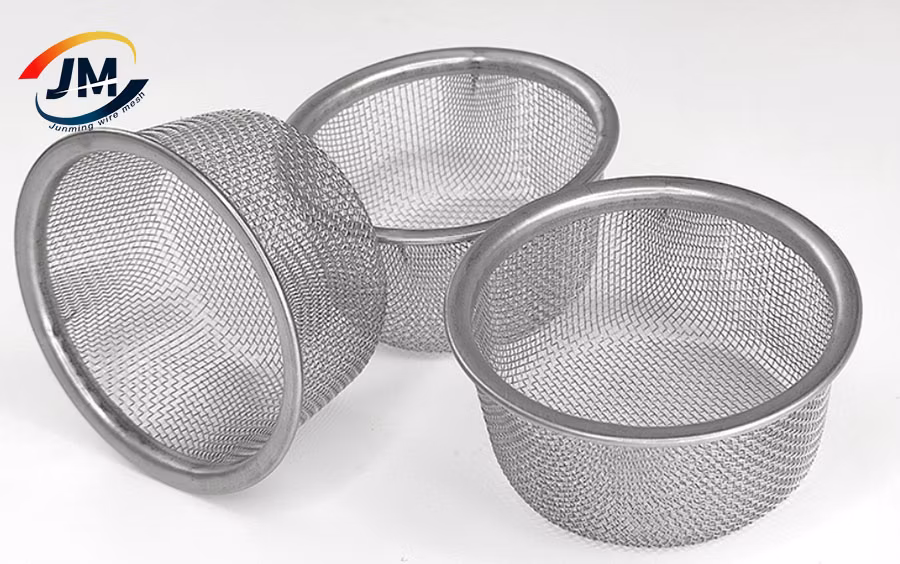 50 100 150 200 250 300 Micron Stainless Steel Brass Round and Core Wire Mesh Filter Strainer for Filter Oil Water Industry