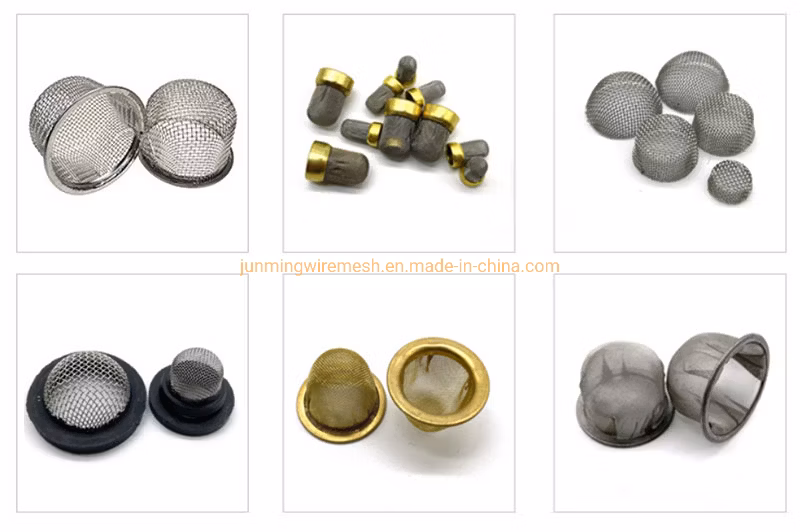 50 100 150 200 250 300 Micron Stainless Steel Brass Round and Core Wire Mesh Filter Strainer for Filter Oil Water Industry