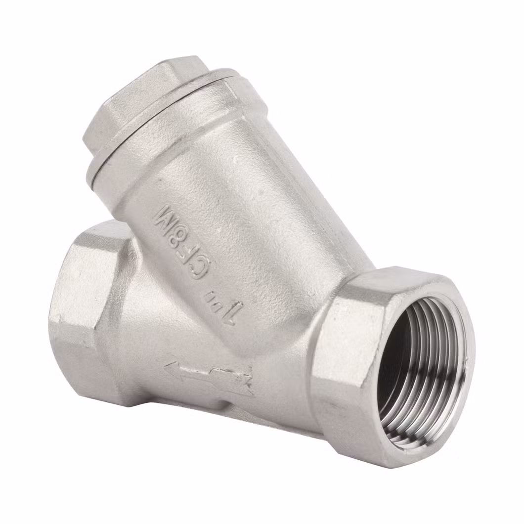 Hot Selling Standard 316 Stainless Steel Water Filter Thread Female Y-Type Strainer