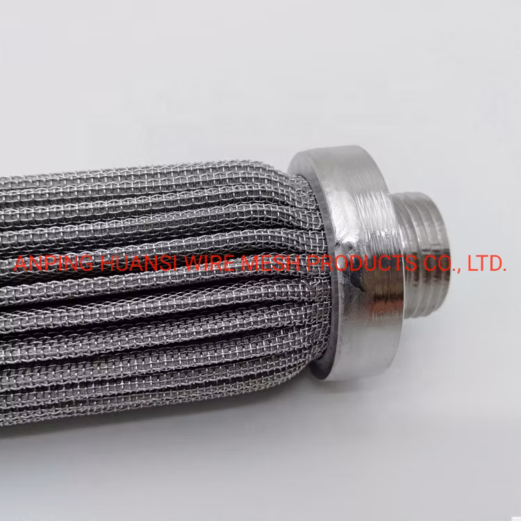 316L Stainless Steel Pleated Filter Element for Polymer Industry