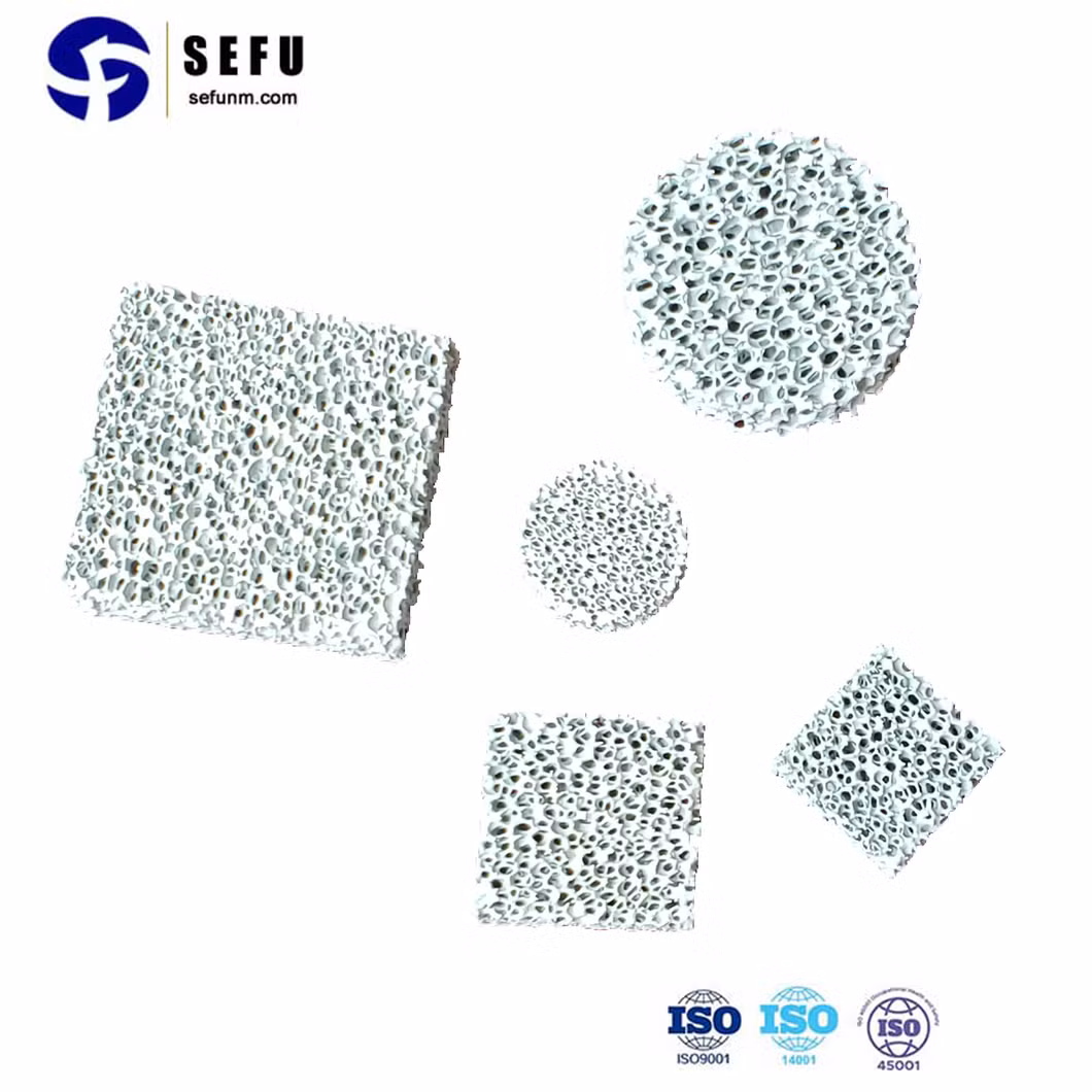 High Porosity Refractory Silicon Carbide Ceramic Foam Filter for Bronze Casting
