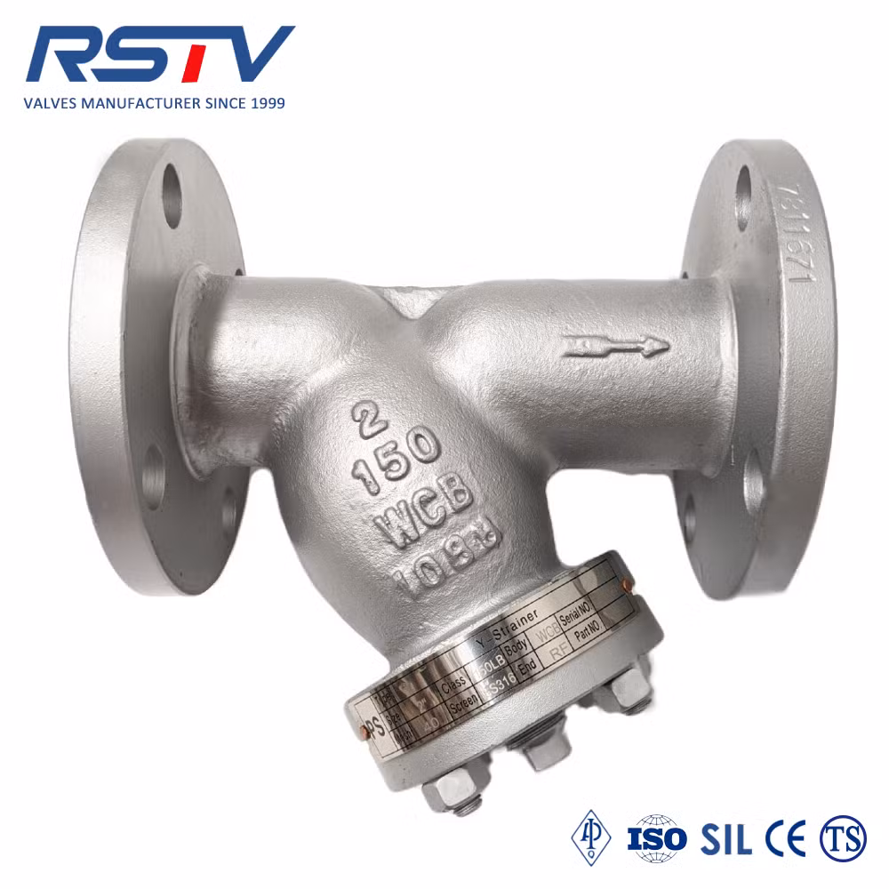 ANSI API SS304/SS316/Wcb Stainless Steel&Cast Steel Filter Flange RF Water Y Type Strainer