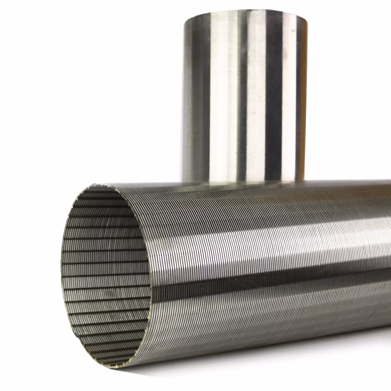 Stainless Steel Strainer Anti Corrosion Johnson Wrap Welded Slot Mesh Sieve Wedge Wire Screen Tube Water Well Resin Trap Filters