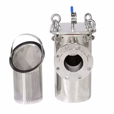 DN65 Industrial Micron Mesh Ss Stainless Steel Basket Type Strainer Filter for Liquid Oil Water Filter Filtration