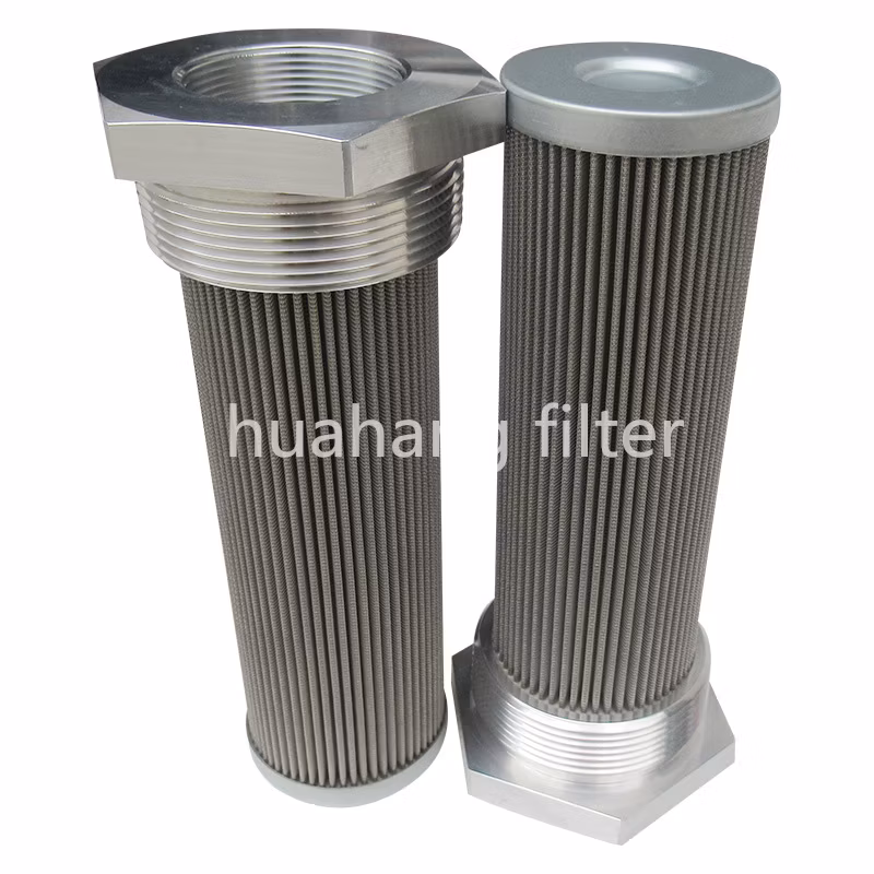 Factory direct supply high quality stainelss steel pleated hydraulic oil filter cartridge return oil suction oil filter cartridge hydraulic oil filter element