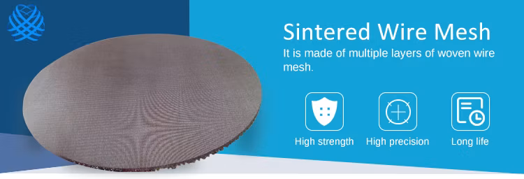 2_5_Micron_Titanium_Nickel_Pure_Nickel_Ss_304_316_Stainless_Steel_Sintered_Metal_Fiber_Felt_Mesh_ Filter Plate