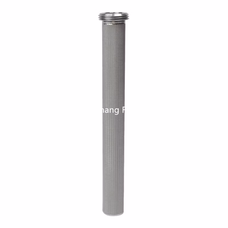 Multi Layer Sintered Cylindrical Filter 20 micron metal sintered filter cartridge Porous Sintered Metal corrosion preventive customize sintering filter