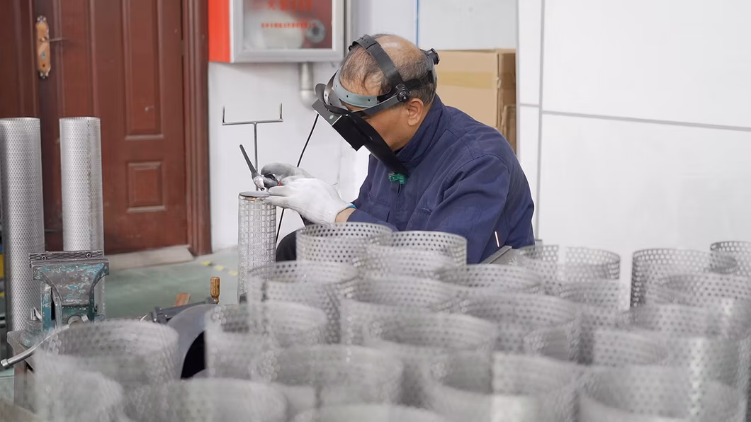High temperature resistant washable durable metal stainless steel 304 sintered felt factory price 5 micron sintered filter cartridge for industry