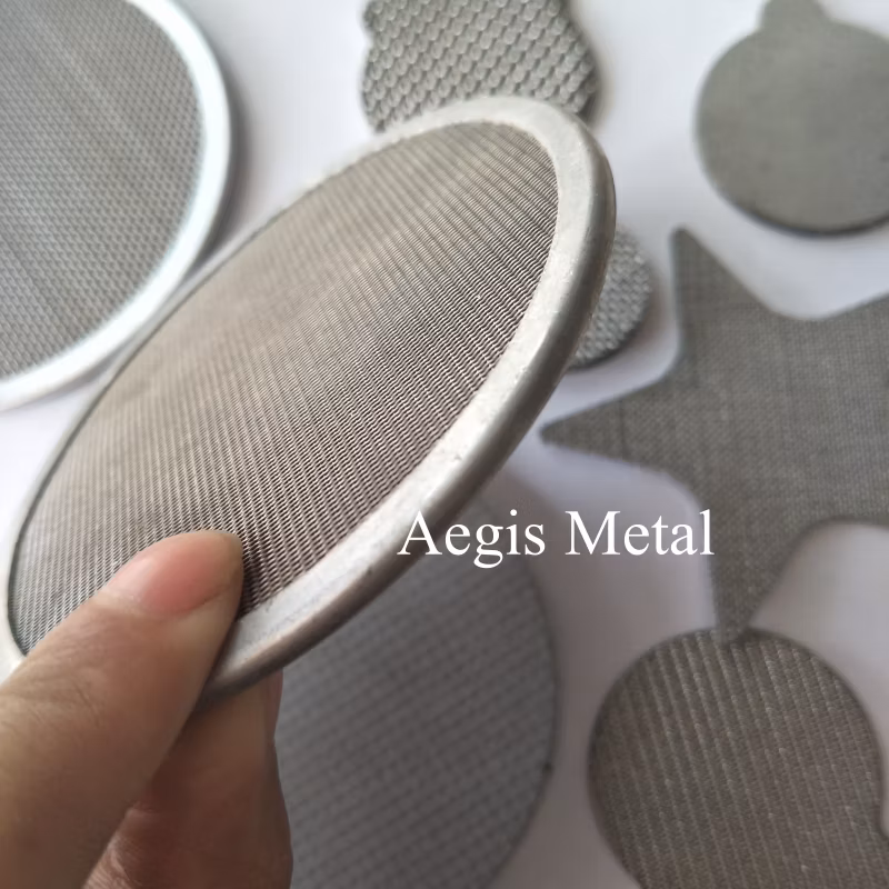Metal Woven Mesh Filter Assembly Products Edge Filter Welding Filter Circular Shape Custom Filter Disc
