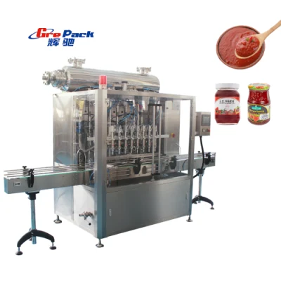 Easy to Opera Automatic Hot Sauce Filling Line Chopped Pepper Oil Seasoning Sauce Chili Paste Bottle Filling Machine